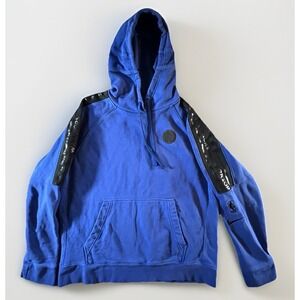 Nike NBA Golden State Warriors Hoodie Men's Large Blue Black Logo FA19 AV0665-49